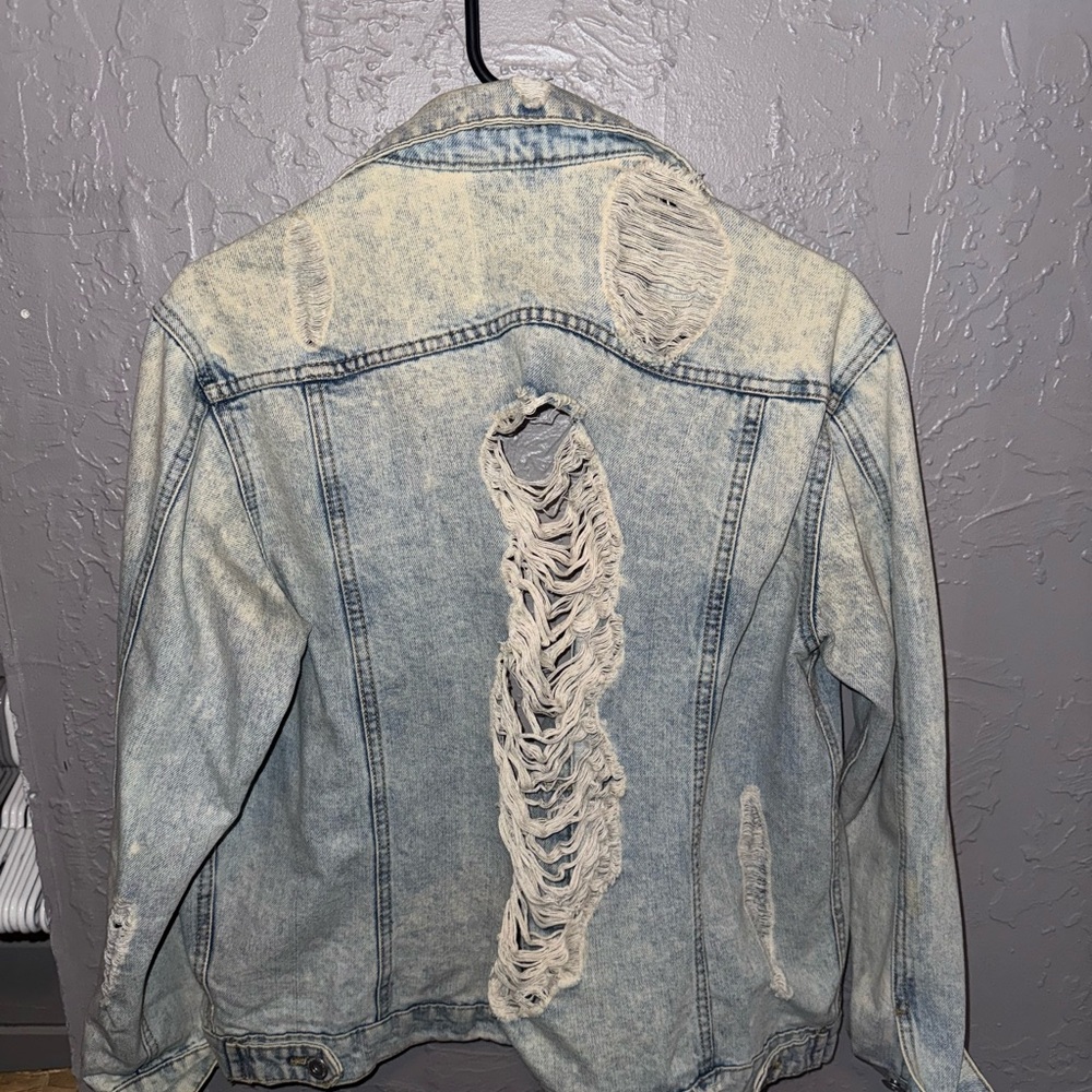 Distressed Denim Jacket - Picture 3 of 3